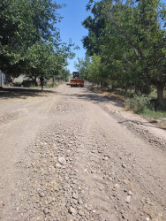 Goranboyda şəhidin adını daşıyan küçənin cari təmir işlərinə başlanıldı