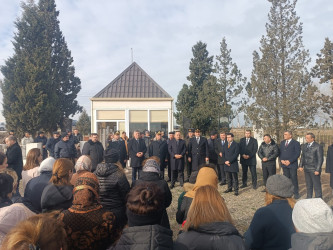 Goranboyda 20 yanvar faciəsinin 35-ci ildönümü ilə bağlı Muzdurlar kəndində şəhidlərimizin məzarları ziyarət olundu.