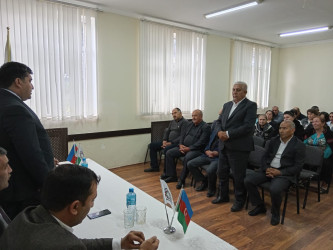 Goranboyda Qərbi Azərbaycandan olan soydaşlarımızla görüş keçirildi