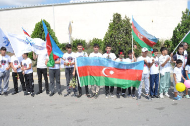 Paris Yay Olimpiya Oyunlarında bürünc medal  qazanan Həsrət Cəfərov Goranboyda  izdihamla qarşılandı.