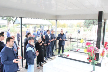 Zeyvə kəndində şəhidlərimizin  məzarları ziyarət edildi