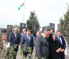 Rəhimli kəndində şəhidlərimizin  məzarları ziyarət edildi