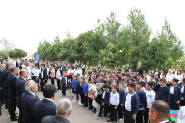 Goranboyda icra başçısı “15 sentyabr-Bilik Günü” münasibətilə Tatarlı kənd tam orta məktəbində oldu