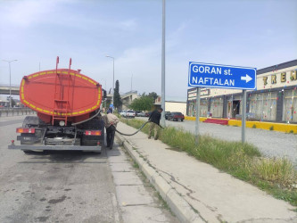Goranboyda növbəti iməcilik keçirildi,  yolətrafı ərazilərdə abadlıq, təmizlik işləri aparıldı, yeni salınmış yaşıllıq zolaqlarına aqrotexniki qulluq göstərildi