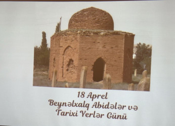 Goranboyda “Konstitusiya və suverenlik ili” çərçivəsində “18 aprel-Beynəlxalq Abidələr və Tarixi Yerlər Günü ilə bağlı” ilə bağlı tədbir keçirildi