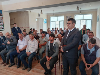 Goranboyda növbəti səyyar qəbul Yuxarı Ağcakənd qəsəbəsində keçirildi