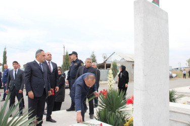 “27 sentyabr-Anım Günü”nün beşinci ildönümü ilə bağlı Dəliməmmədlidə  şəhidlərimizin məzarları ziyarət olundu