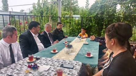 Goranboyda şəhid ailələrinin ziyarəti davam edir