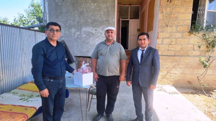 Goranboyda Qurban bayramı mübasibətilə  verilən bayram sovqatları 600 ailəni əhatə edir