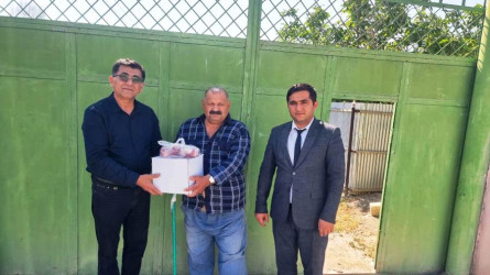 Goranboyda Qurban bayramı mübasibətilə  verilən bayram sovqatları 600 ailəni əhatə edir