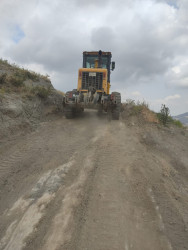 Todan və Erkeç kəndini birləşdirən yolda təmi-bərba işləri aparılır