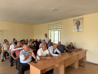 Goranboyda Dövlət Proqramının icrası çərçivəsində müasir suvarma sistemlərinin tətbiqinin və artırılmasının təşviqi istiqamətində maarifləndirici tədbir keçirildi
