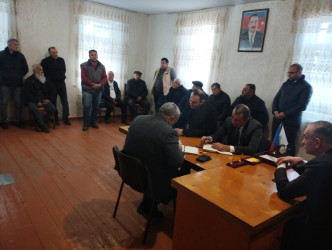 Dəyirmanlar kəndində sudan istifadə edənlərin iştirakı ilə   görüş keçirildi
