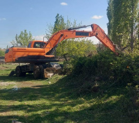 Qarqucaq kəndində “Çəkil arxı” adlanan 1200 metrlik  su arxı  lil və kol-kosdan təmizləndi