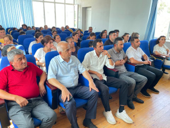 Goranboyda "Ailə dəyərlərinin təbliğ olunması, xüsusən də qadın hüquqlarının və rəsmi nigahın üstünlüklərinin izahı" mövzusunda maarifləndirici tədbirlər keçirildi