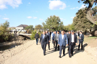 Qarqucaq və Şəfibəyli kəndlərini birləşdirən körpü yenidənqurma işlərindən sonra  sakinlərin istifadəsinə verildi