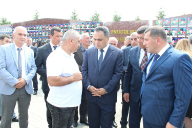 Goranboyda yeni layihə və memarlıq-arxitektura əsasında yenidən qurulmuş,  Şəhidlər Xatirə-Abidə Kompleksinin açlışı mərasimi keçirildi.