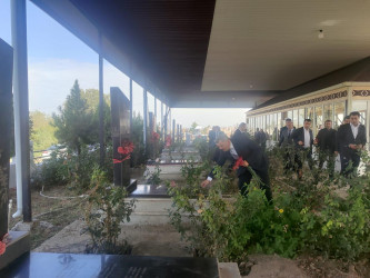 Səfikürd kənd sakini, Vətən müharibəsi şəhidi Yusibov Kənan Fehruz oğlunun ildönümü ilə bağlı məzarı ziyarət olundu