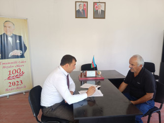 Goranboyda vətəndaş qəbulları davam edir