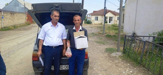 Goranboy rayon İcra Hakimiyyəti tərəfindən, Qurban bayramı mübasibətilə şəhid, qazi, çernobıl əlili və aztəminatlı ailələrə bayram sovqatları verildi