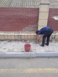 Goranboyda yolkənarı ərazilərdə abadlıq işləri davam etdirilir