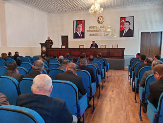Goranboy rayon İcra Hakimiyyətində yanğın təhlükəsizliyi ilə bağlı iclas keçirildi