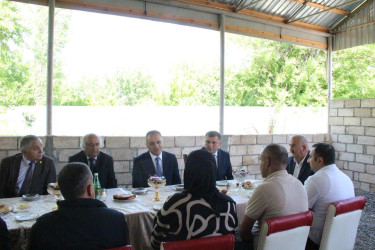 Goranboyda icra başçısı şəhid ailələri ilə görüşdü