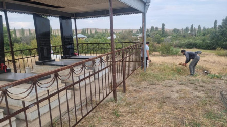 Goranboyda, 27 sentyabr Anım günü ilə bağlı,  qəbirstanlıqlarda, xiyabanlarda iməcilik təşkil olundu, təmizlik işləri aparıldı.