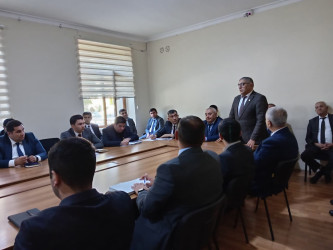 YAP Goranboy rayon təşkilatının rayon İcra Hakimiyyəti ərazi partiya təşkilatında hesabat-seçki konfransı keçirildi