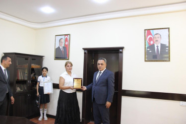 Goranboy Rayon ümumtəhsil məktəblərində yüksək nəticə göstərmiş, müxtəlif müsabiqələrdə fərqlənən şagirdlərlə görüş keçirildi