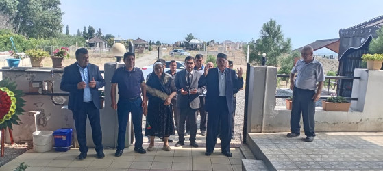 Goranboyda şəhid, Milli Qəhrəman Sərxan Ocaqverdiyevin doğum günü ilə bağlı məzarı ziyarət olundu
