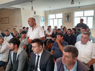 Goranboyda növbəti səyyar qəbul Yuxarı Ağcakənd qəsəbəsində keçirildi