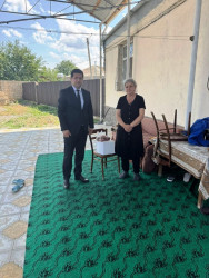 Goranboy rayon İcra Hakimiyyəti tərəfindən, Qurban bayramı mübasibətilə şəhid, qazi, çernobıl əlili və aztəminatlı ailələrə bayram sovqatları verildi