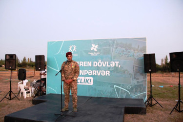 Goranboyda, “Konstitusiya və Suverenlik İli”nə həsr olunan “Səyyar Gənclər Xidməti” layihəsi çərçivəsində, marifləndirici təlim keçirilir
