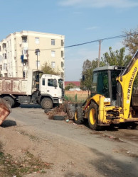 Goranboy şəhəri ərazisində təmizlik işləri aparıldı