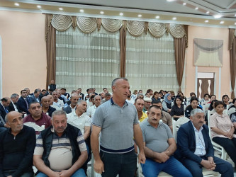 Goranboyda növbəti səyyar qəbul Muzdurlar kəndində keçirildi