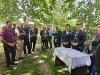 "Yaşıl dünya naminə həmrəylik ili"  ilə bağlı,    Əlirzalı  kəndində su istifadəçiləri ilə görüş keçirildi.