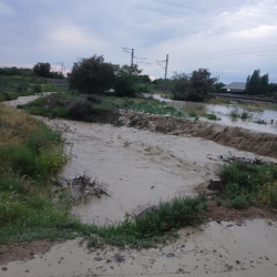 Goranboyda sel sularına qarşı tədbirlər davam edir