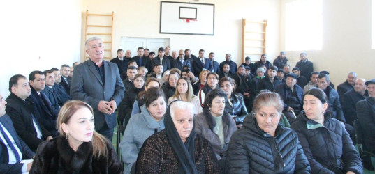 Goranboyda növbəti səyyar qəbul Dəyirmanlar kəndində keçirildi