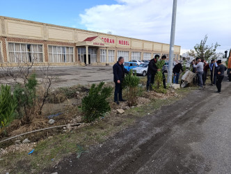 Goranboyda, "Yaşıl dünya naminə həmrəylik ili" çərçivəsində, yolkənarı ərazilərin abadlaşdırılması məqsədi ilə həyata keçirilən ağac əkini işləri davam etdirilir.