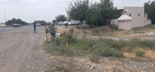 Goranboyda aparılan genişmiqyaslı abadlıq və yenidənqurma işləri rayonumuzun simasını daha da gözəlləşdirir