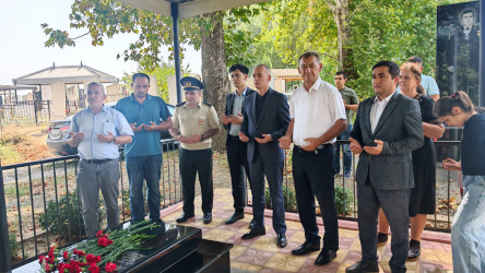 Goranboyda Milli Qəhrəman Məhəmməd Həsənovun doğum günü ilə bağlı məzarı ziyarət olundu