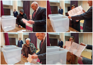 Goranboy şəhərində yeni inşa edilmiş çoxmənzilli yaşayış binalarının mənzillərinin  püşkatma yolu ilə bölgüsü aparıldı