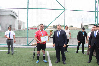 Goranboyda “Konstitusiya və Suverenlik ili” çərçivəsində, Ümummilli Lider Heydər Əliyevin anadan olmasının 102 ci il dönümü ilə bağlı,  təşkil olunan mini futbol üzrə rayon birinciliyinin final oyunu keçirildi