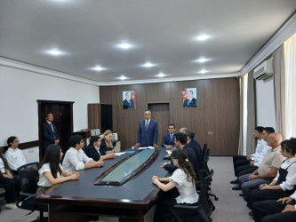 Goranboyda yüksək balnan ali məktəblərə qəbul olan məzunlarla görüş keçirildi