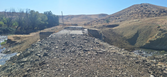 Goranboyda sakinlərin qəzalı körpü ilə bağlı müraciəti həll olundu