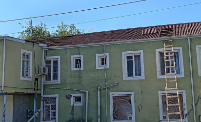 İcra başçısı Goranboy şəhərində təmir-bərpa işləri aparılan iki ədəd 2 mərtəbəli çoxmənzilli  yaşayış binalarına baxış keçirdi