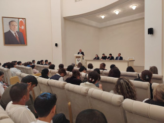 Goranboyda “İnsan hüquq və azadlıqlarının təminatı dövlət siyasətinin əsas prioritetidir” mövzusunda tədbir keçirildi
