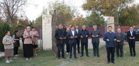 Şəfəq kəndində şəhidlərimizin  məzarları ziyarət edildi