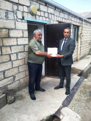 Goranboy rayon İcra Hakimiyyəti tərəfindən, Qurban bayramı mübasibətilə şəhid, qazi, çernobıl əlili və aztəminatlı ailələrə bayram sovqatları verildi